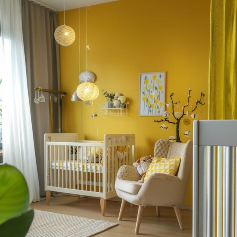 Giấy dán tường Lilycolor 18-707 - Màu vàng