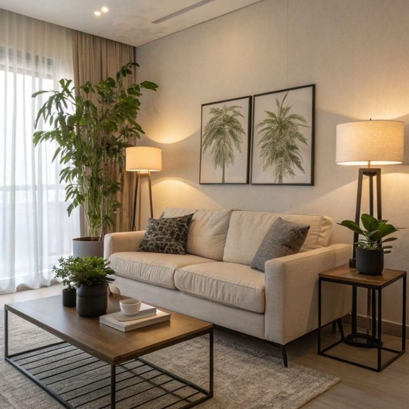 Mẫu tường màu xám đơn giản nhưng tinh tế