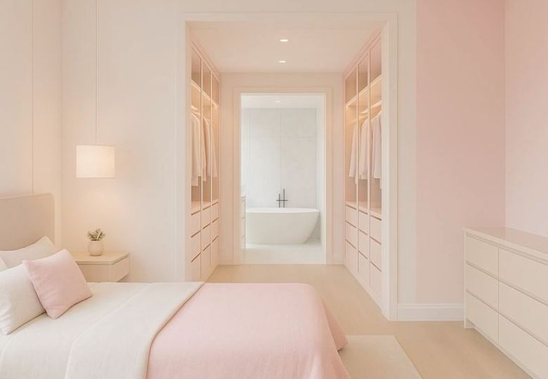 Mẫu giấy dán tường tông hồng phấn