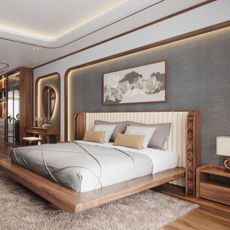 Giấy dán tường phòng ngủ vợ chồng