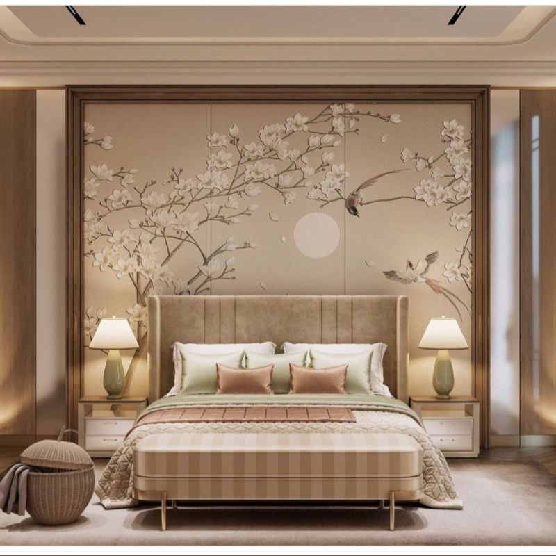 Giấy dán tường phòng ngủ