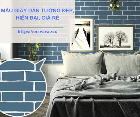 Mẫu giấy dán tường giả gạch hiện đại, đẹp, phù hợp với nhiều phong cách