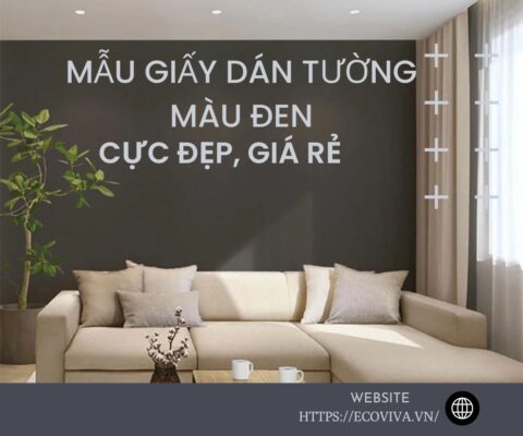 Mẫu giấy dán tường màu đen cực đẹp