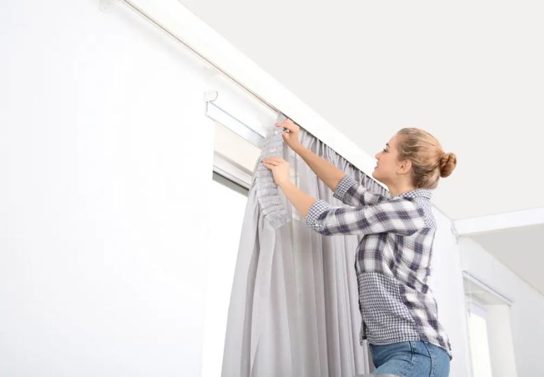 Cách lắp đặt rèm vải