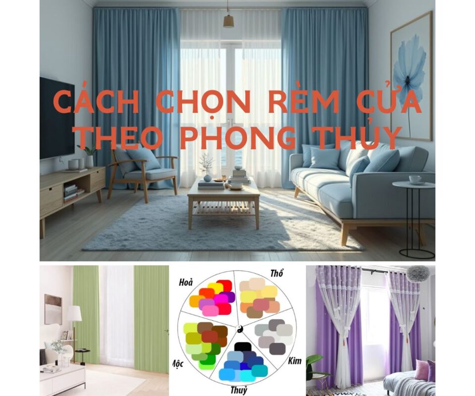 cách chọn màu rèm cửa theo phong thủy
