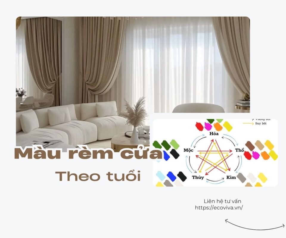 Cách chọn màu rèm cửa theo tuổi