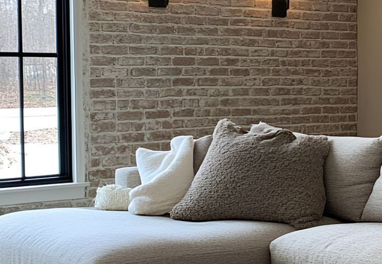Giấy dán tường giả gạch