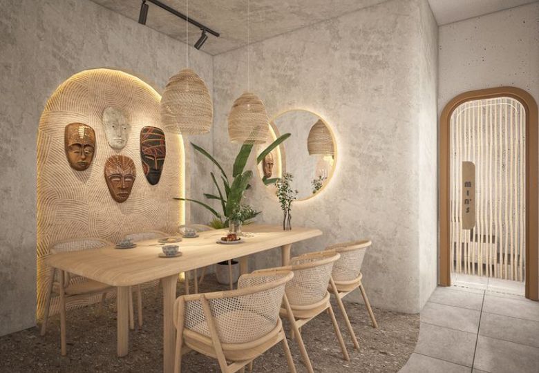 Mẫu giấy dán tường phong cách hiện đại làm nổi bật cá tính riêng cho quán cafe