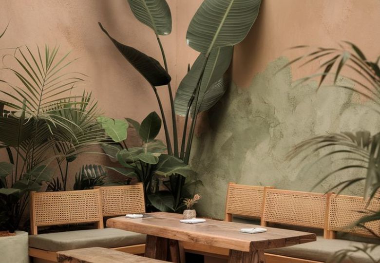 Giấy dán tường quán cafe