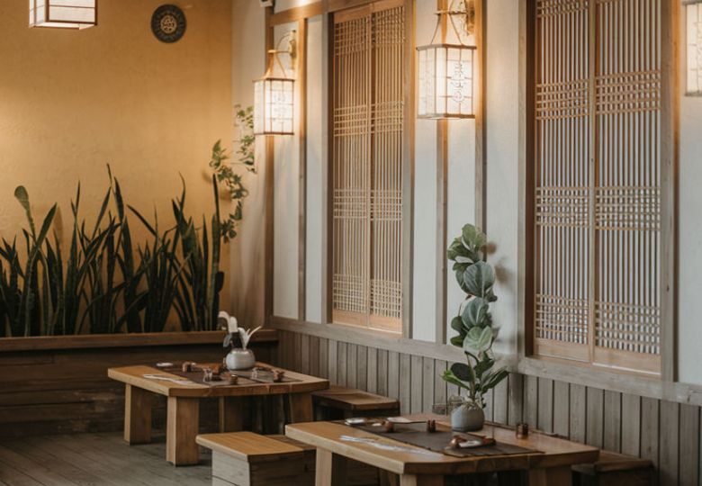 Giấy dán tường quán cafe