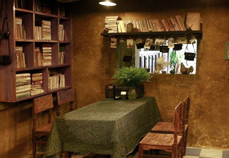 Giấy dán tường quán cafe