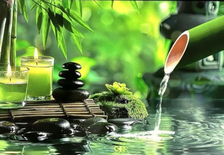Giấy dán tường spa