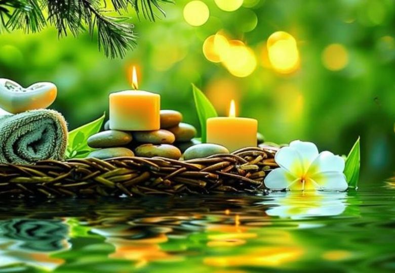 Giấy dán tường spa