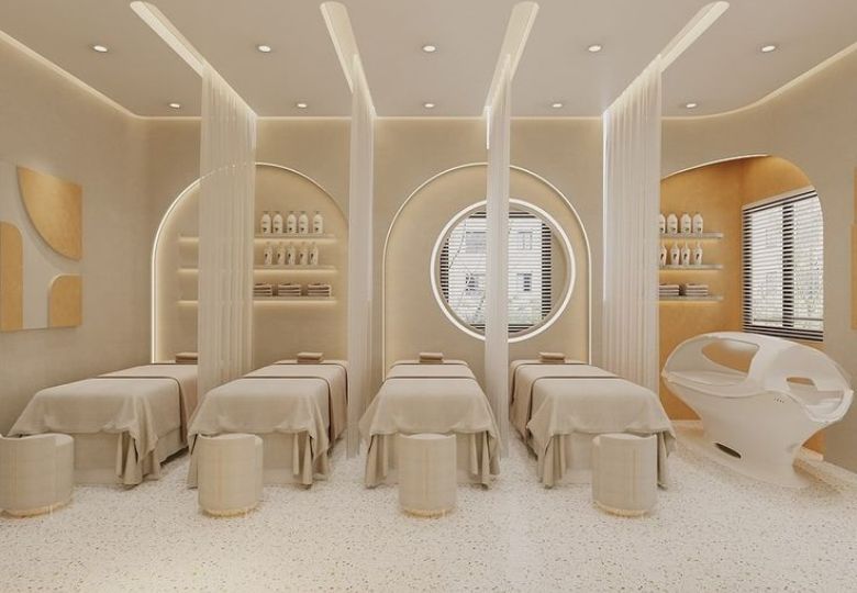 Giấy dán tường Spa