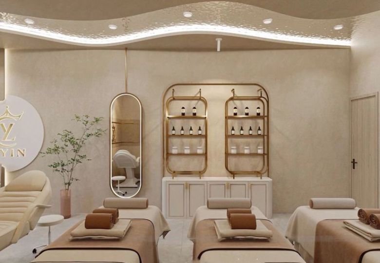 Giấy dán tường spa