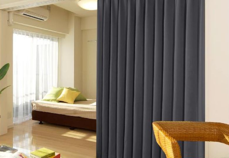 Rèm cửa xám đậm