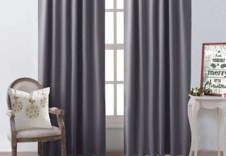 Rèm cửa màu xám lông chuột
