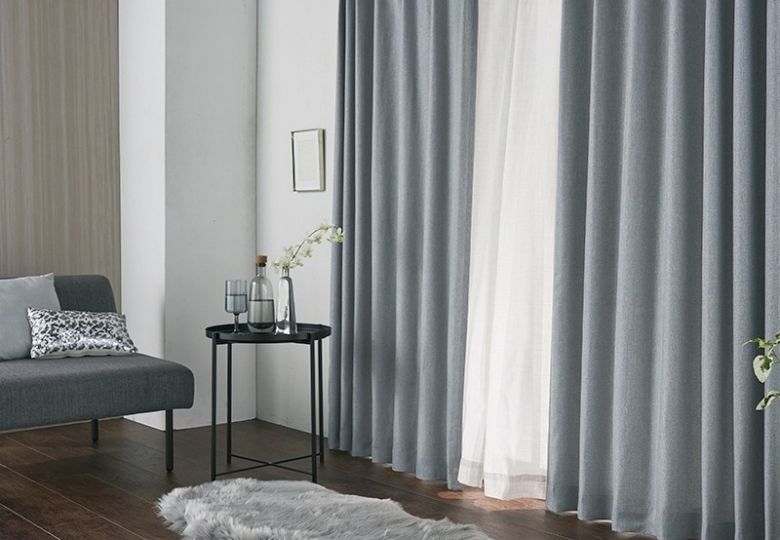 Rèm cửa màu xám xanh