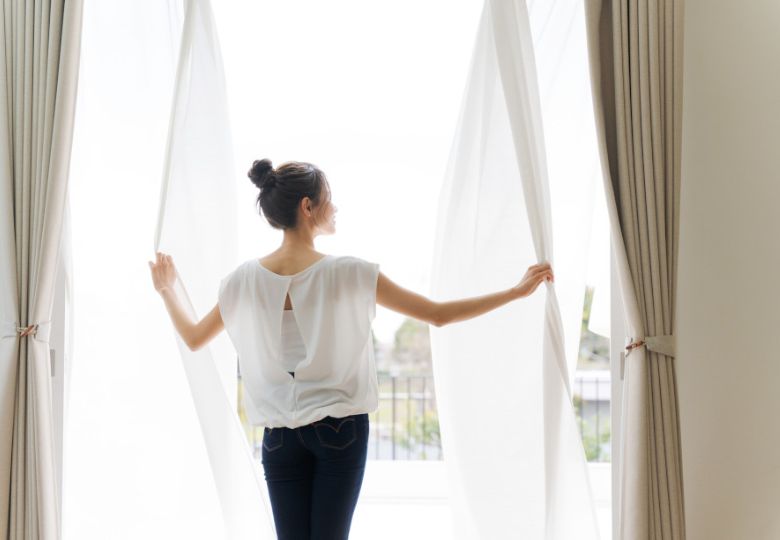 Rèm vải ngăn lạnh điều hoà