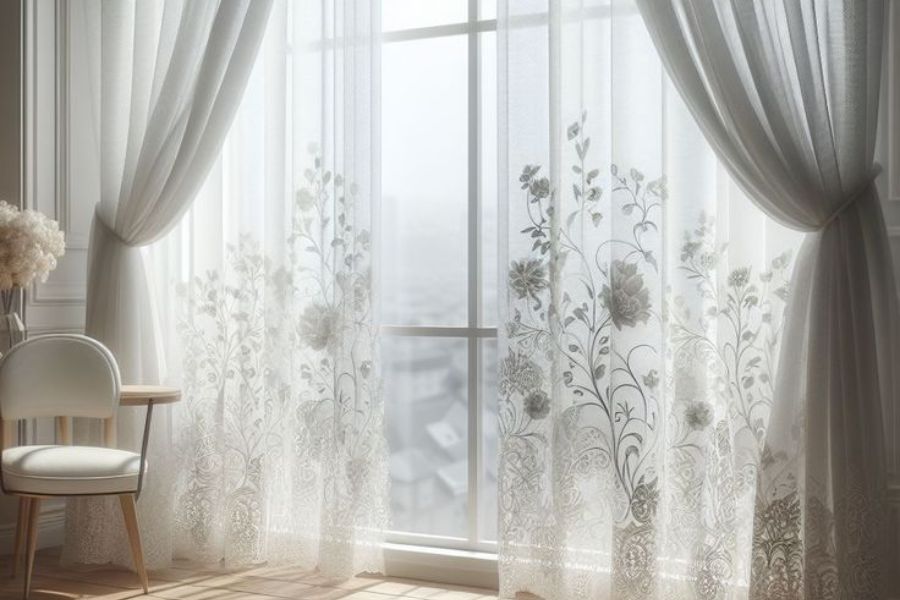 Vải may rèm Nhật Bản