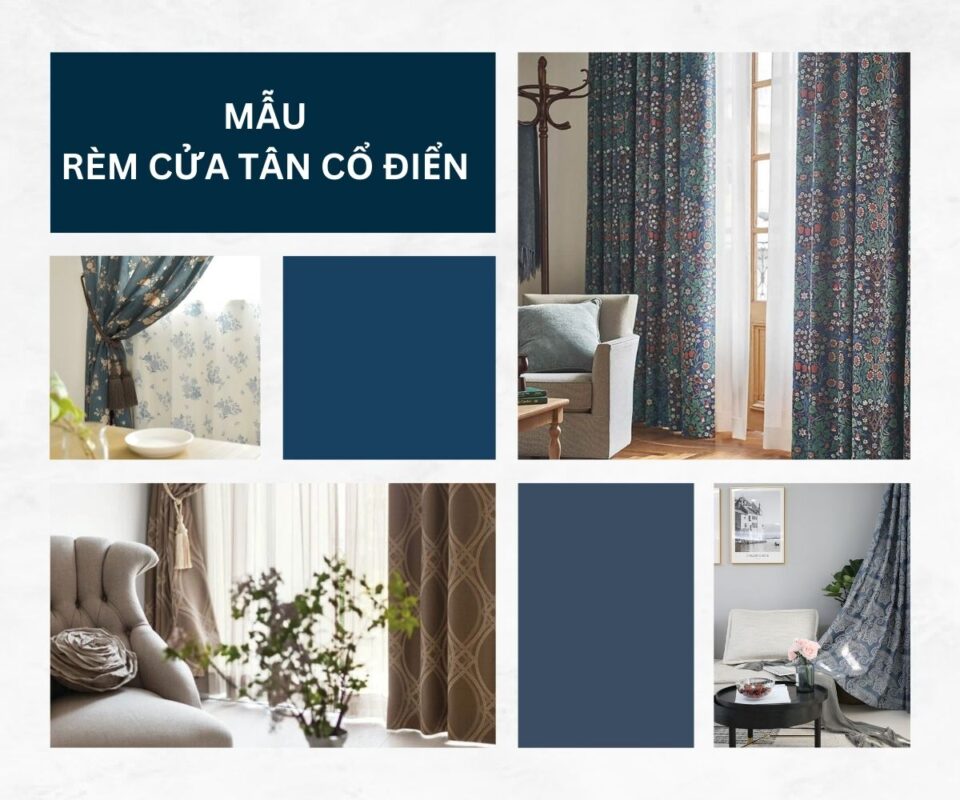 Mẫu rèm cửa tân cổ điển