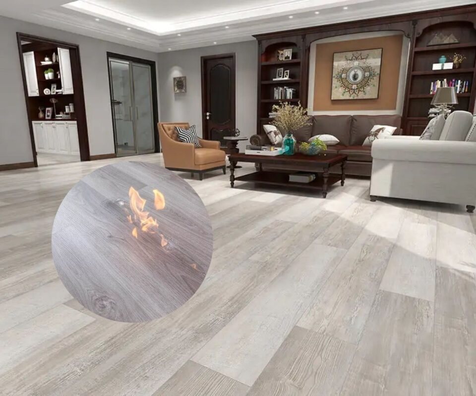 Sàn nhựa chống cháy lan cực tốt, không co ngót