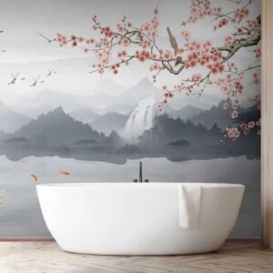 Tranh dán tường phong cảnh Nhật Bản
