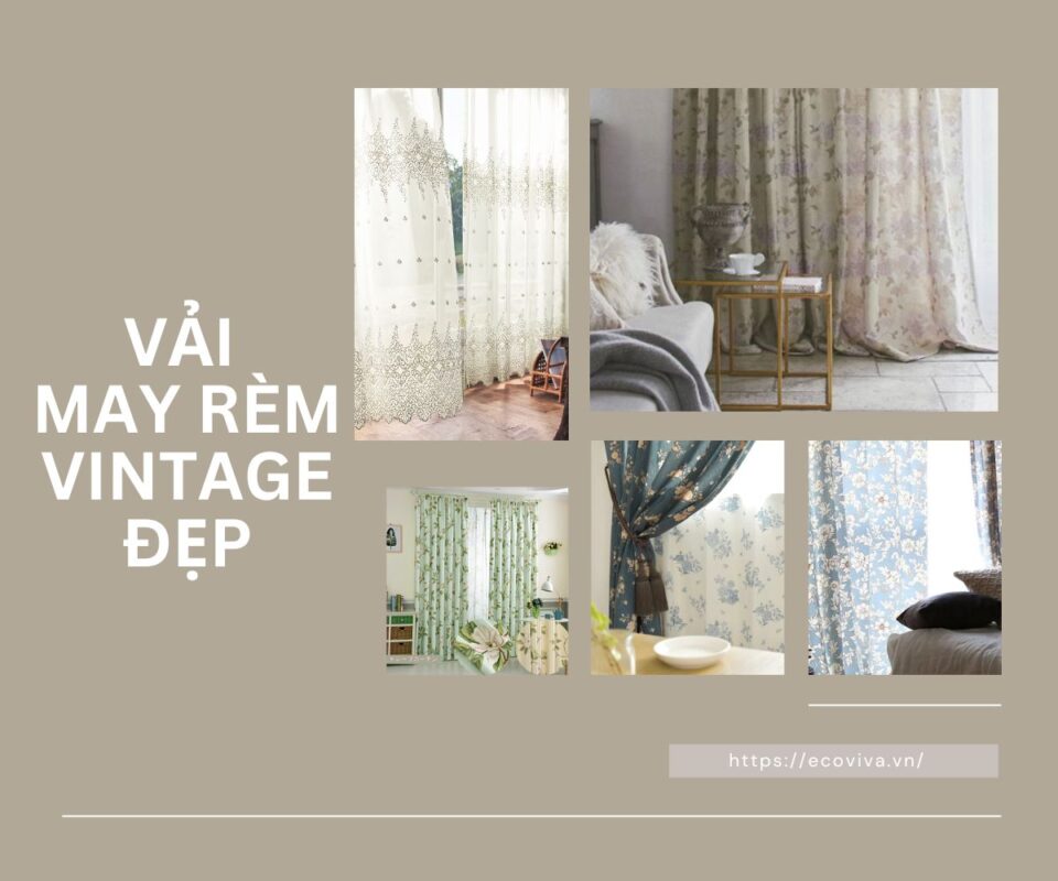 Vải may rèm vintage đẹp