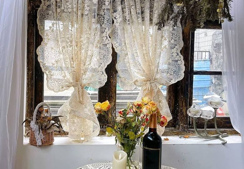 Vải may rèm cửa phong cách vintage