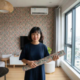 Mrs. Lan - L3 - Ciputra - Sử dụng Giấy dán tường Nhật Bản cho căn hộ Chung cư.
