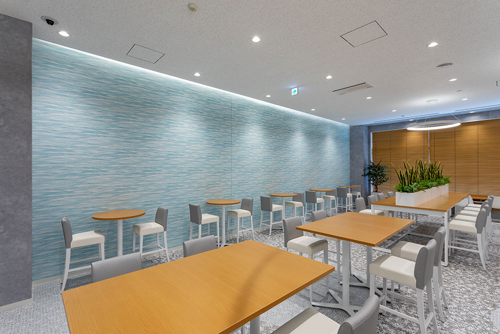 giấy dán tường Lily Color cho quán cafe 