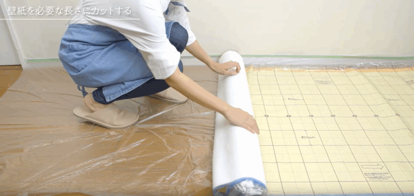 tự dán giấy dán tường