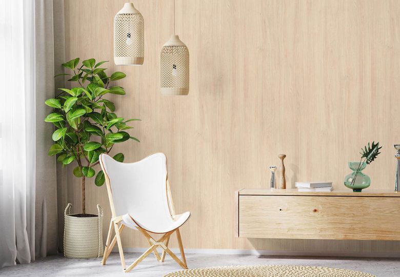 Giấy dán tường giả gỗ