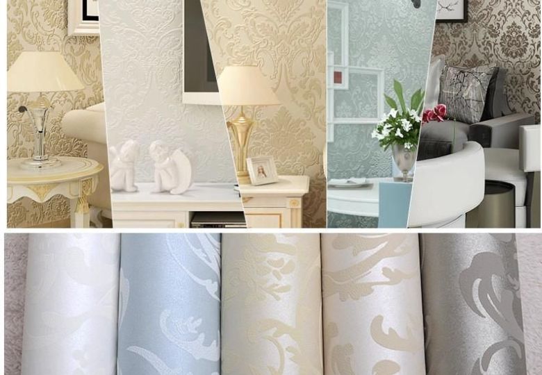 Mẫu giấy dán tường mang hơi thở cổ điển, tôn lên vẻ sang trọng cho nội thất.