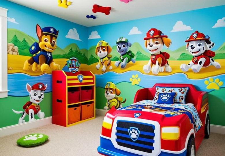 Giấy dán tường động vật hoạt hình giúp bé yêu học hỏi mỗi ngày