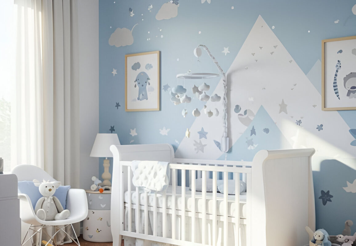 Cẩm nang chọn giấy dán tường phòng em bé đẹp, kích thích sự phát triển của trẻ