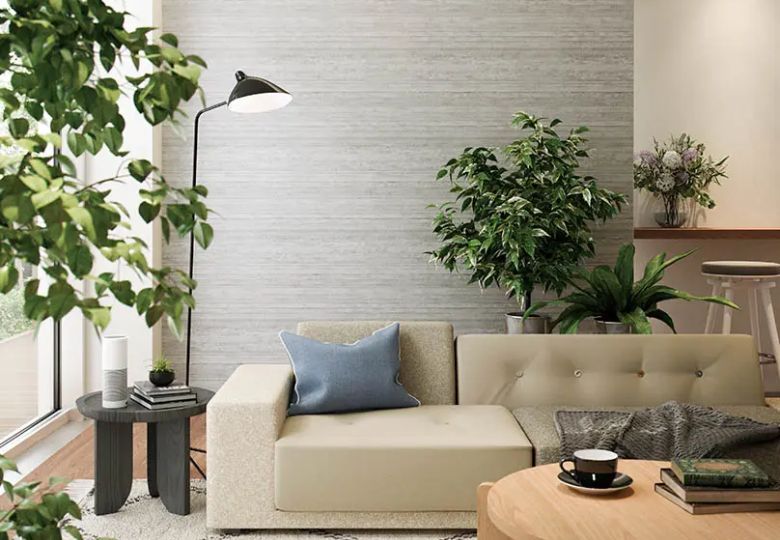 Giấy dán tường phòng khách nhà ống
