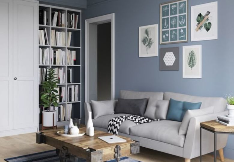 Giấy dán tường phòng khách nhỏ