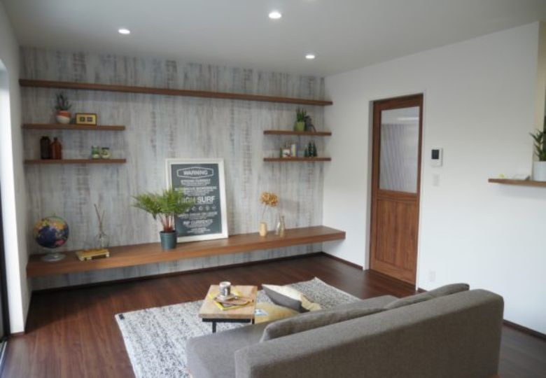 Giấy dán tường phòng khách nhà ống