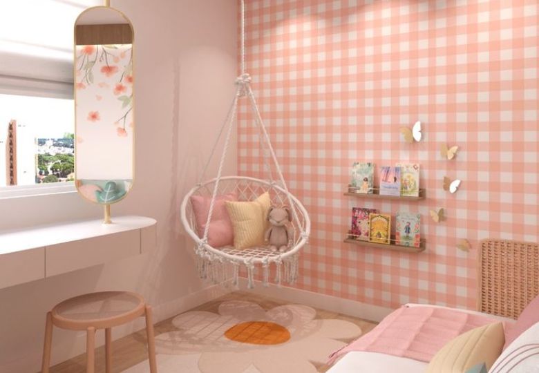 Giấy dán tường phòng ngủ con gái