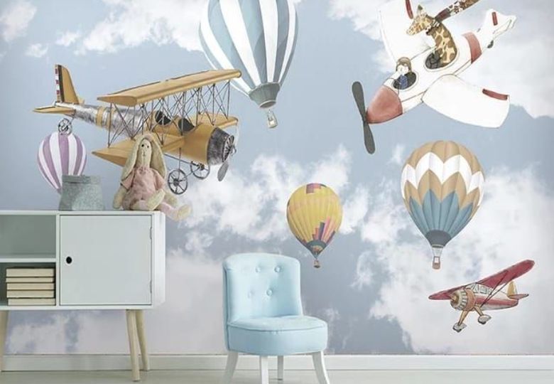 Giấy dán tường cho bé trai