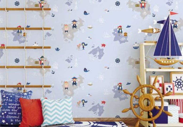 Phong cách đơn giản, dễ phối nội thất cho phòng trẻ em