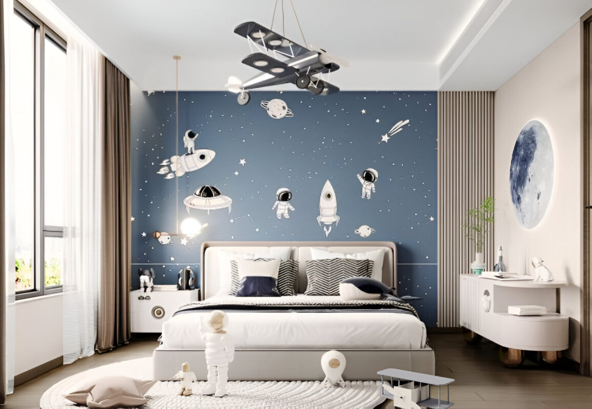 Giấy dán tường cho bé trai