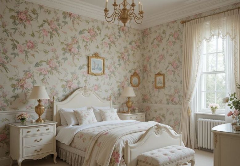 Mẫu giấy dán tường lãng mạn tạo không gian thư giãn cho cặp đôi