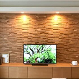Trang trí giấy dán tường sau tivi cho không gian phòng khách đẳng cấp
