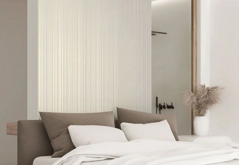 giấy dán tường kẻ sọc 3d​ hiệu ứng bóng