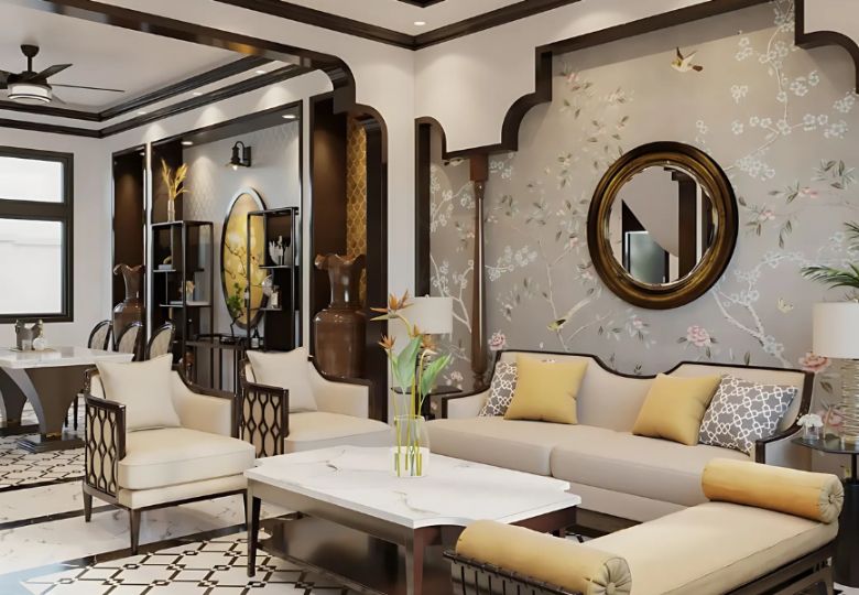 Top mẫu giấy dán tường Indochine đẹp, sang trọng và đậm chất nghệ thuật