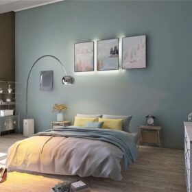 Mẫu giấy dán tường điểm nhấn cho phòng ngủ đẹp, thư giãn