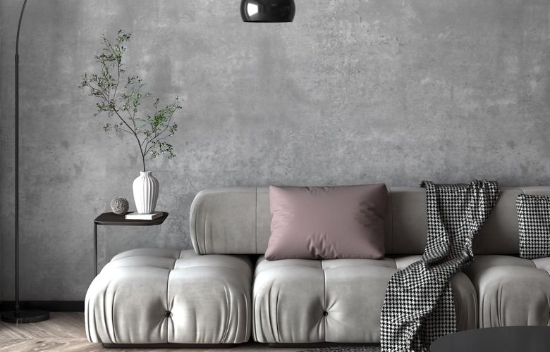 Giấy dán tường giả bê tông