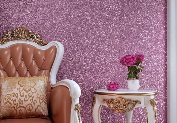 Trang trí nhà với giấy dán tường kim tuyến – Lấp lánh nhưng không “sến”